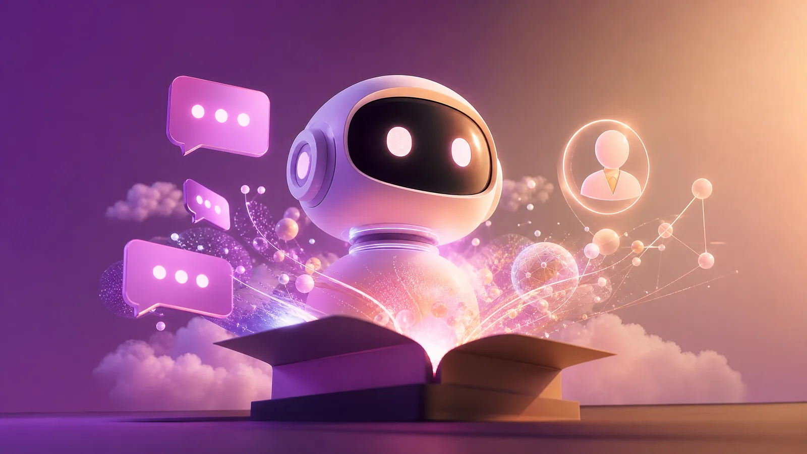 Ilustração: O que é chatbot: entenda como funciona e a diferença para um agente de IA